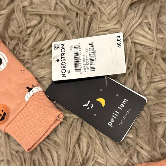 NWT Petit Lem Spooky Season glow in the dark PJ Set size 6X - Picture 5 of 8